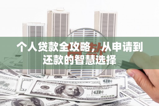 阿里个人贷款全攻略，从申请到还款的智慧选择