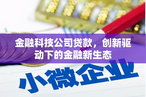 阿里金融科技公司贷款，创新驱动下的金融新生态