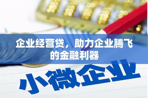 阿里企业经营贷，助力企业腾飞的金融利器