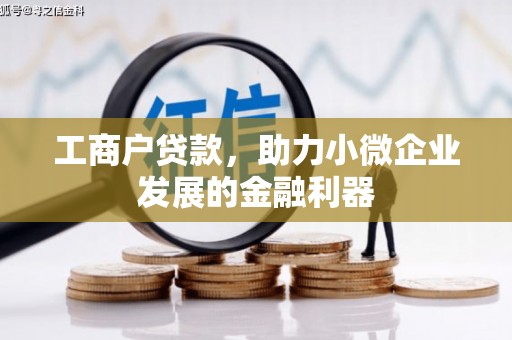 阿里工商户贷款，助力小微企业发展的金融利器