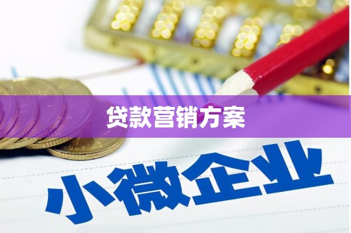 阿里贷款营销方案