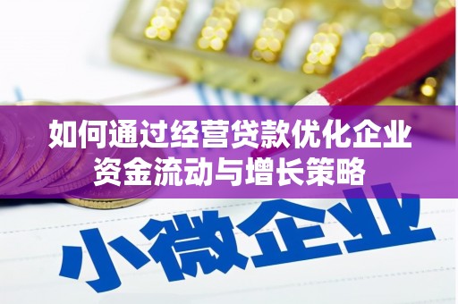 阿里如何通过经营贷款优化企业资金流动与增长策略