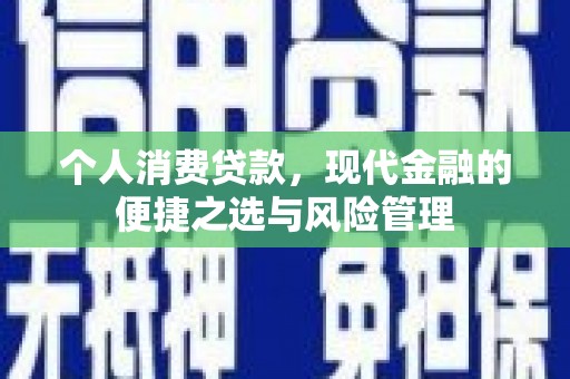 阿里个人消费贷款，现代金融的便捷之选与风险管理