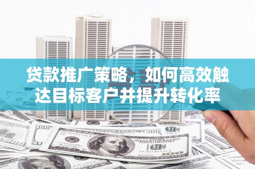 阿里贷款推广策略，如何高效触达目标客户并提升转化率