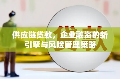 阿里供应链贷款，企业融资的新引擎与风险管理策略