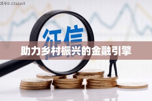 阿里助力乡村振兴的金融引擎