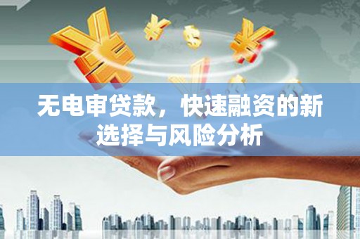 阿里无电审贷款，快速融资的新选择与风险分析