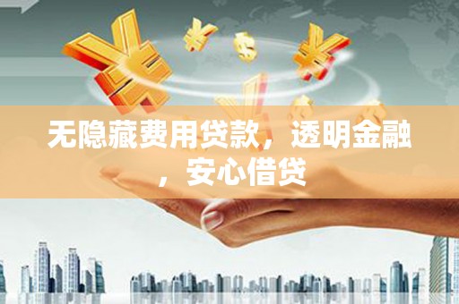 阿里无隐藏费用贷款，透明金融，安心借贷