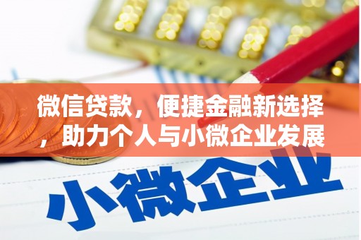 阿里微信贷款，便捷金融新选择，助力个人与小微企业发展