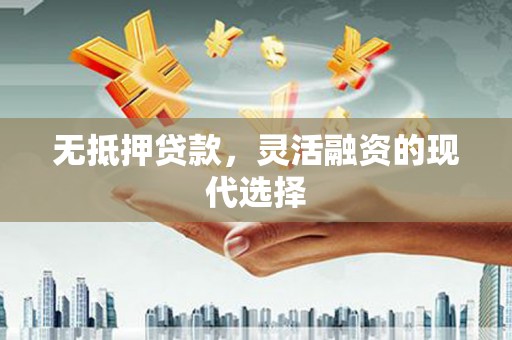 阿里无抵押贷款，灵活融资的现代选择