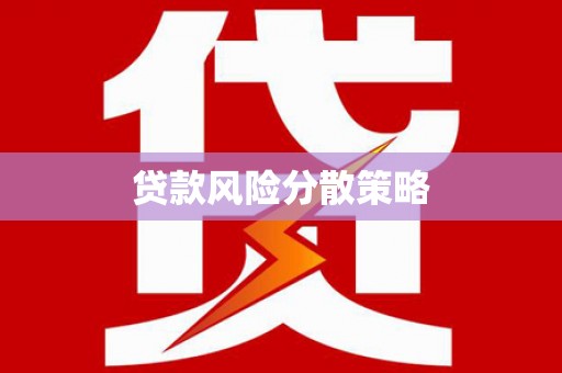 阿里贷款风险分散策略