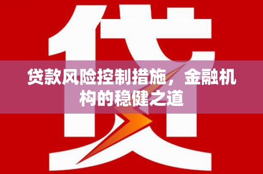 阿里贷款风险控制措施，金融机构的稳健之道