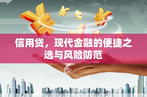 阿里信用贷，现代金融的便捷之选与风险防范