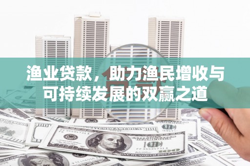 阿里渔业贷款，助力渔民增收与可持续发展的双赢之道