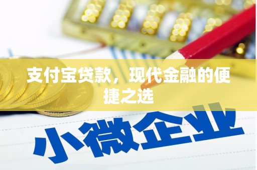 阿里支付宝贷款，现代金融的便捷之选