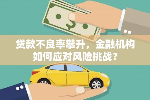 阿里贷款不良率攀升，金融机构如何应对风险挑战？