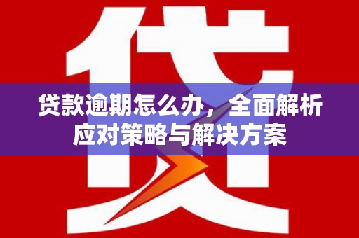 阿里贷款逾期怎么办，全面解析应对策略与解决方案