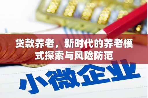 阿里贷款养老，新时代的养老模式探索与风险防范