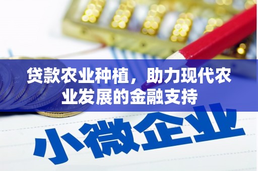 阿里贷款农业种植，助力现代农业发展的金融支持
